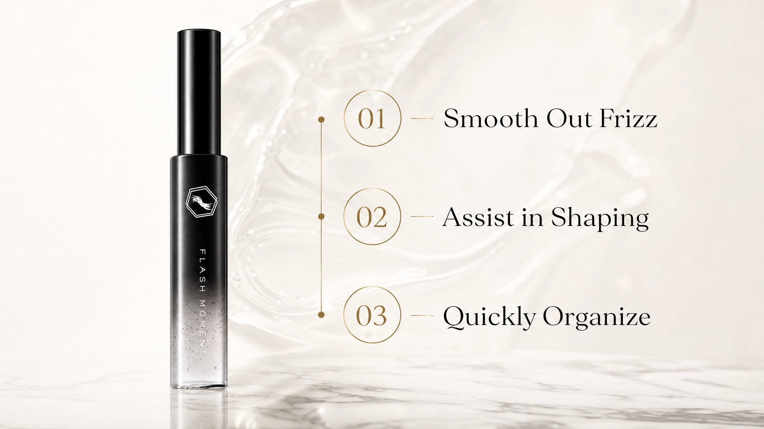LAYVA benefits: Smooth out frizz, Assist in shaping, Quickly organize