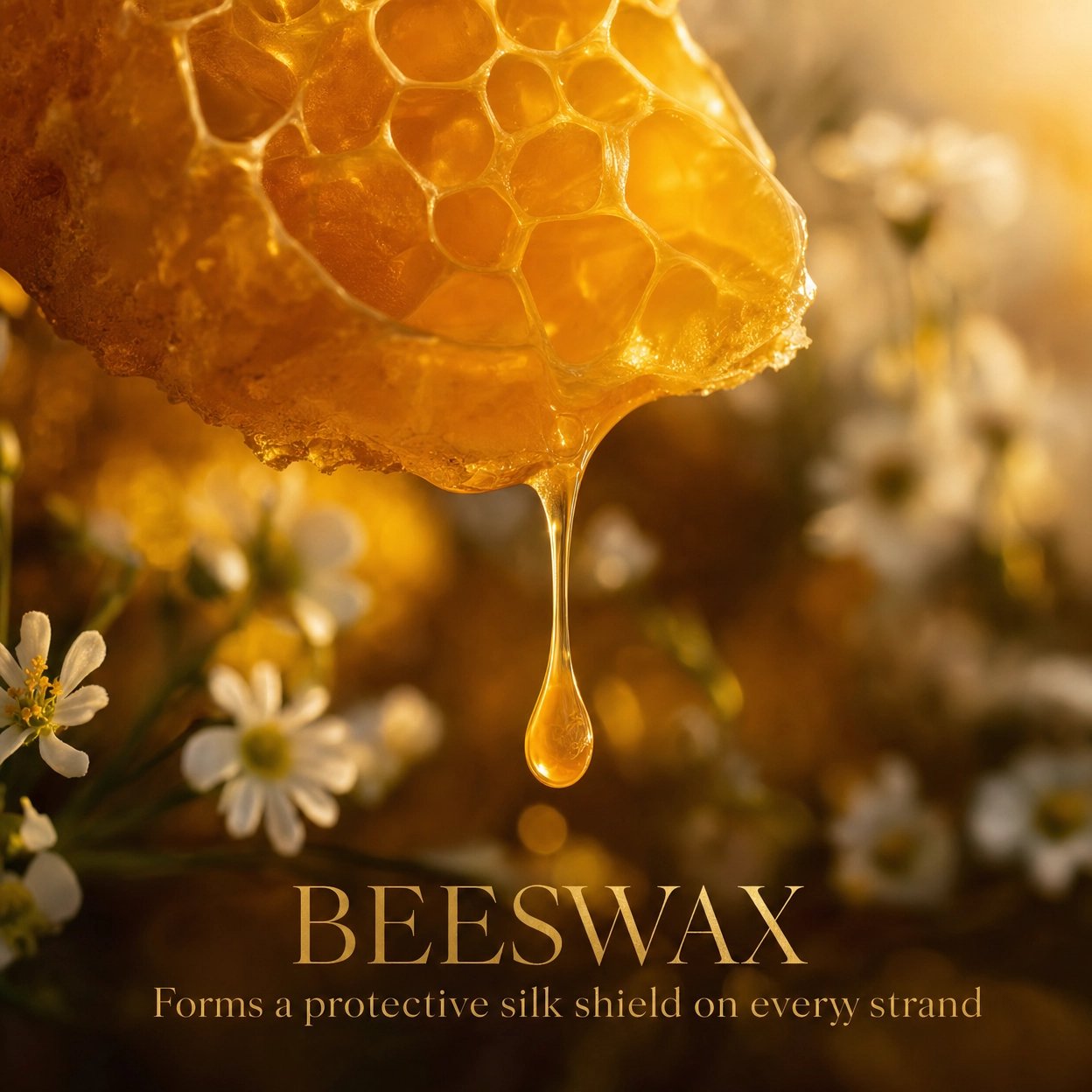 Beeswax — forms a protective silk shield